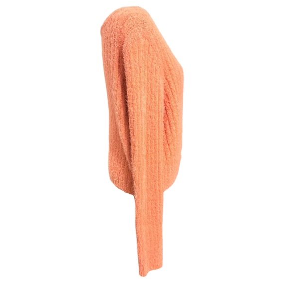 Juniors SO Pink Fuzzy V-Neck Button-Front Cardigan L - Picture 2 of 5